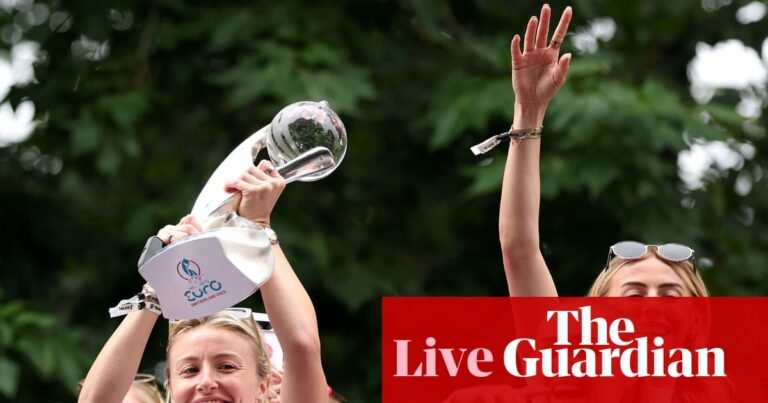 England victory parade: fans join Lionesses in London after Euro 2025 triumph – live | England women's football team