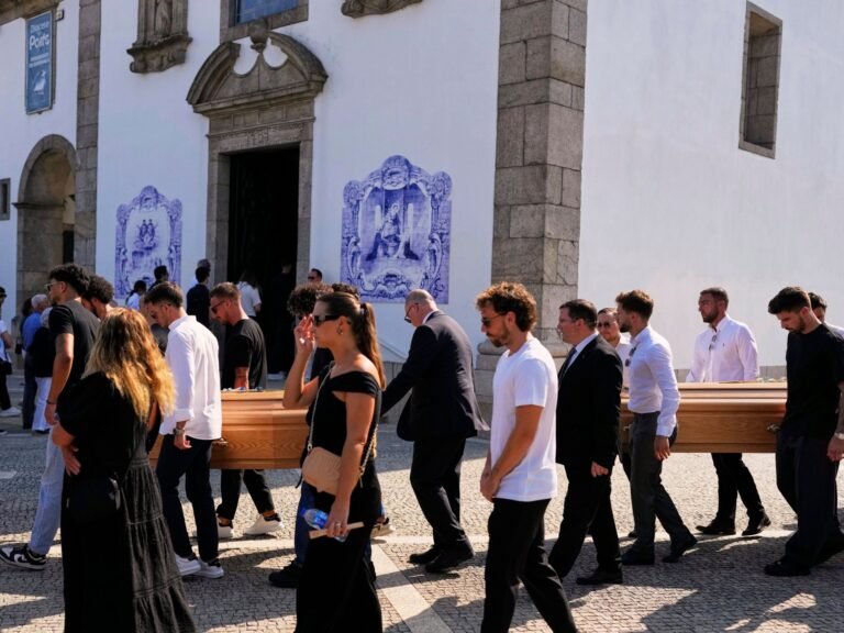 Liverpool team join family of Diogo Jota, brother for funeral in Portugal | Football News