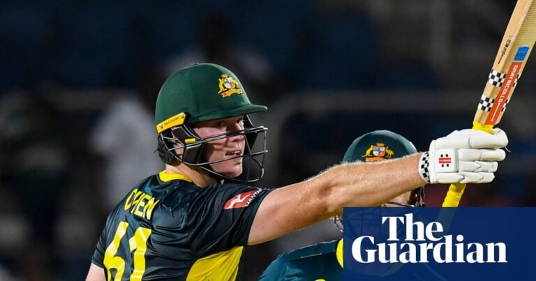 Mitch Owen shines on debut to power Australia to T20 victory over West Indies | Australia cricket team