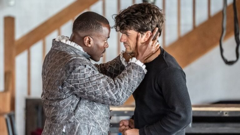 Ncuti Gatwa, Edward Bluemel as Marlowe, Shakespeare Images Unveiled