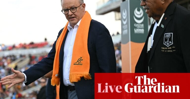 News live: Australia pledges $52m in aid for Fiji; NSW police hunt for ‘contract crew’ after man killed and another allegedly buried alive | Australia news