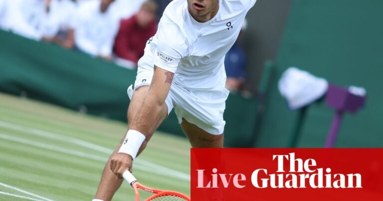 Wimbledon 2025: Cilic v Cobolli, Sinner, Swiatek and Djokovic in action on day eight – live | Wimbledon 2025