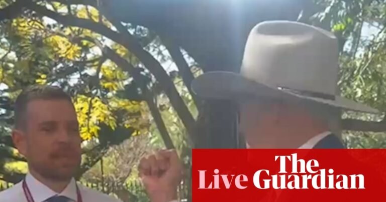 Australia news live: Littleproud says Katter threat not ‘becoming’, police raid Porepunkah property as manhunt continues | Australia news