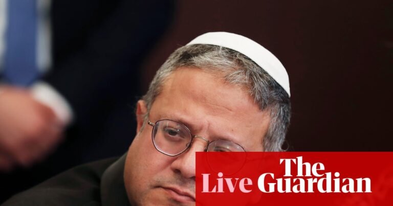 Israeli minister posts video online confronting Palestinian detainee in his prison cell – Middle East crisis live | Middle East and north Africa