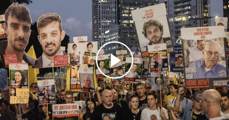 Protesters in Israel Demand End of War in Gaza and Release of Hostages