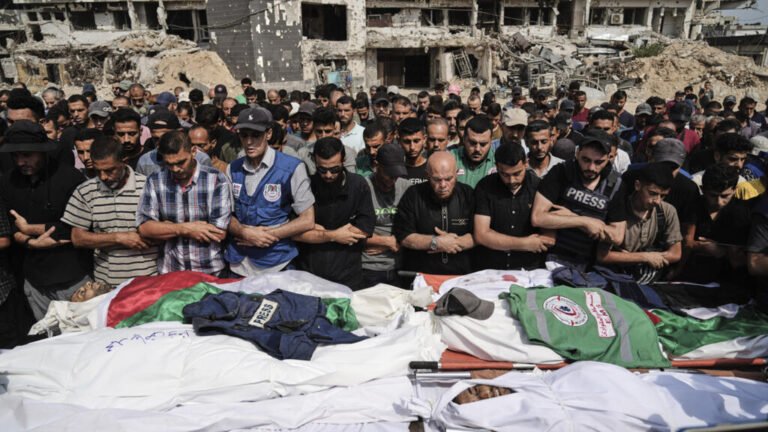 UN, EU, media groups condemn Israeli strike that killed Al Jazeera journalists in Gaza
