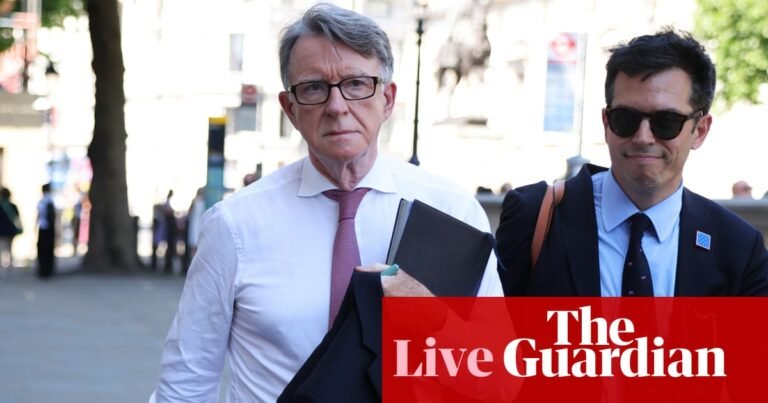 Labour MPs despondent after Rayner and Mandelson departures, says cabinet minister – UK politics live | Politics