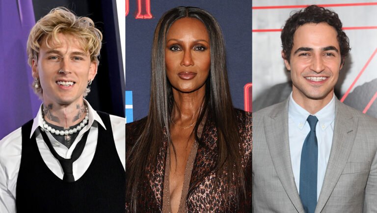 Machine Gun Kelly, Iman, and Zak Posen
