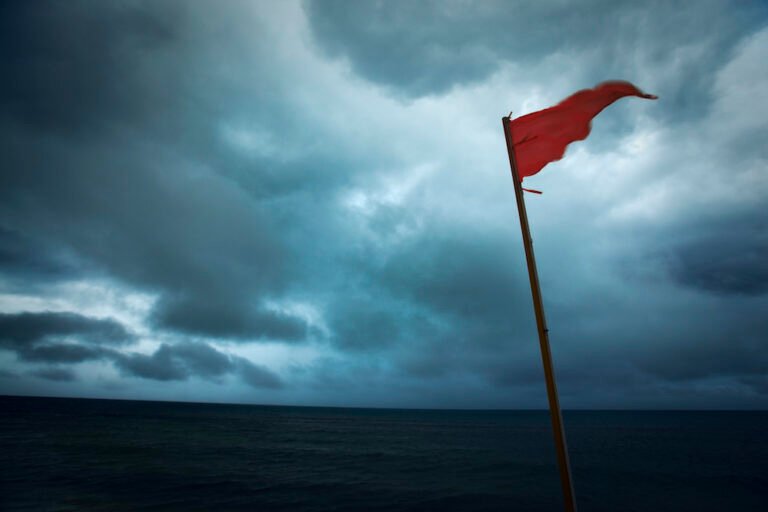 "Subject: Tropical storm in the beach paradise ResortLocation: Playa del Carmen, Riviera Maya, Mexico."