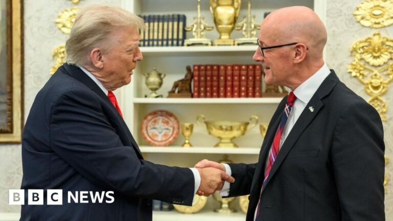 The blossoming relationship between Donald Trump and John Swinney